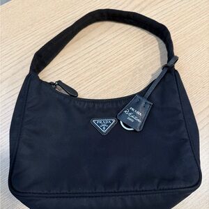 Prada Black Nylon Shoulder Bag